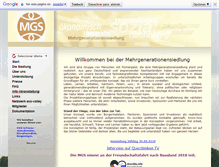 Tablet Screenshot of mehrgenerationensiedlung.org